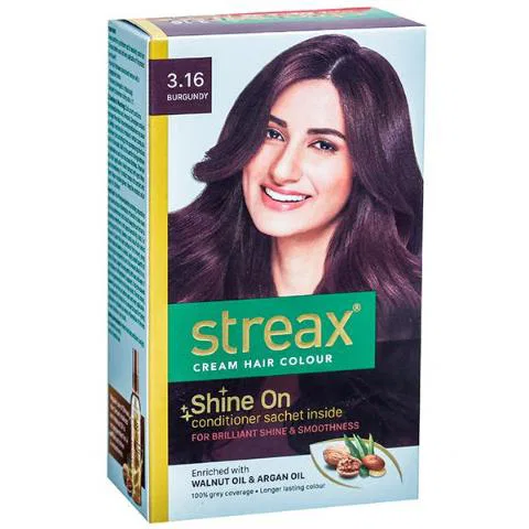 Streax Cream Hair Color (3.16) Burgandy