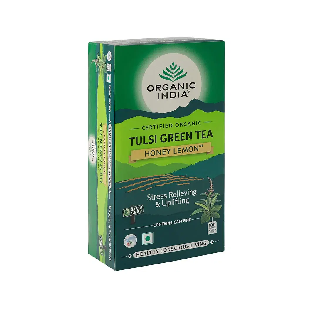 Organic India Tulsi Green Tea Honey Lemon