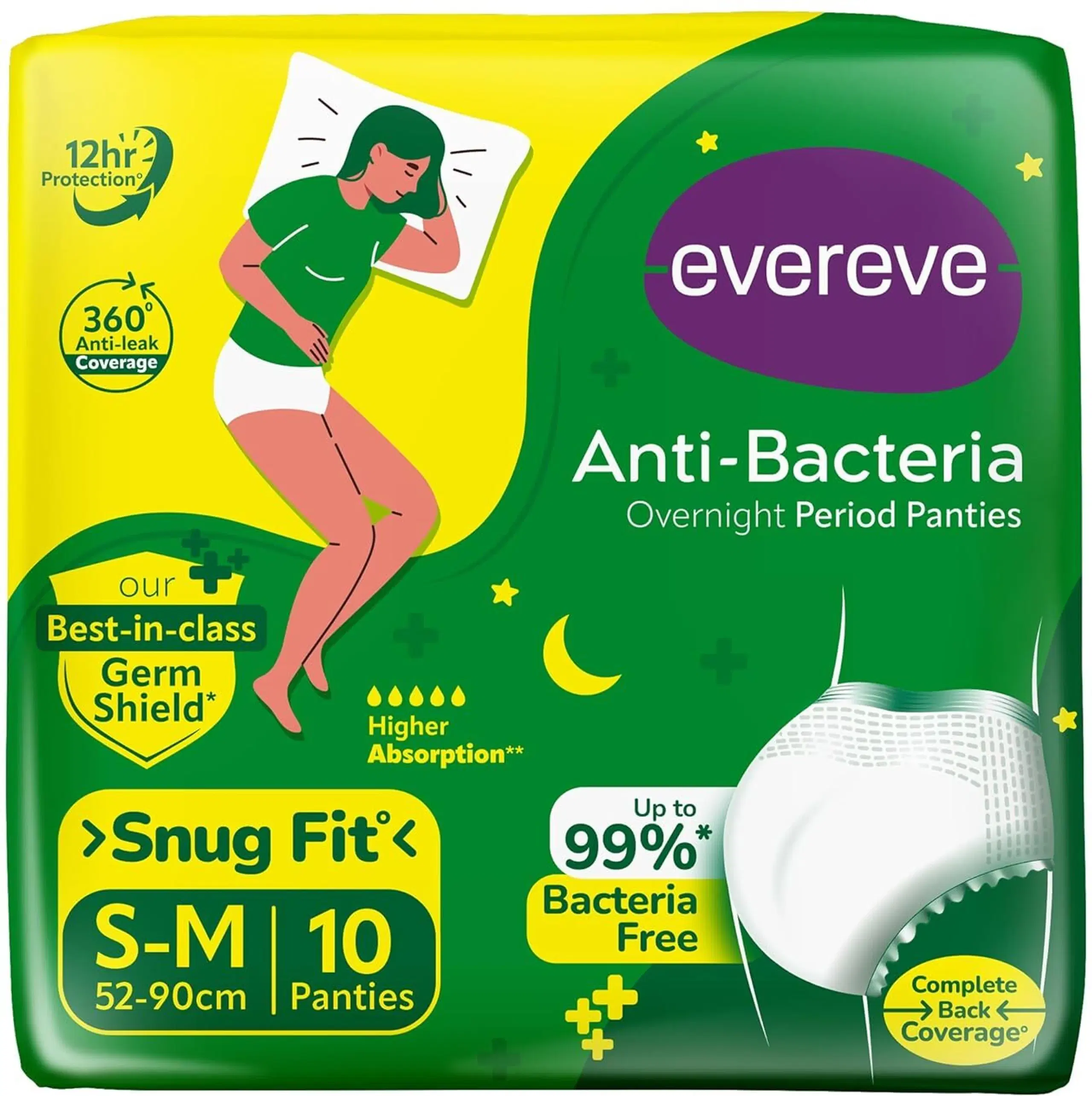 Evereve Anti-Bacteria S-M Panties (Buy1 Get 1 Free)