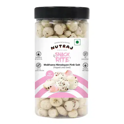 Nutraj Snackrite Roasted Makhana Himalayan Pink Salt