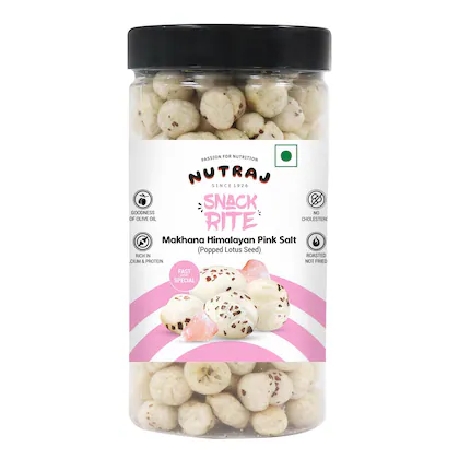Nutraj Snackrite Roasted Makhana Himalayan Pink Salt