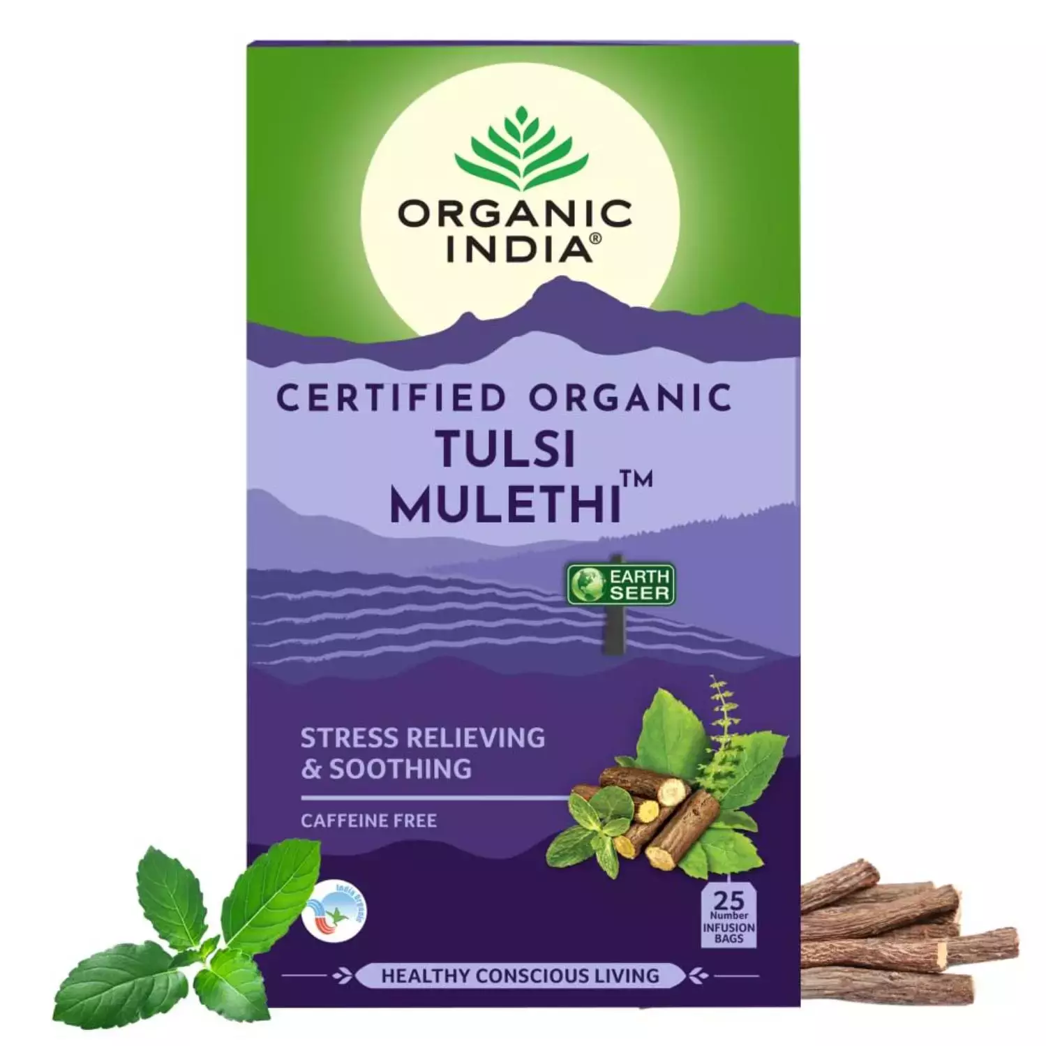 Organic India Tulsi Green Tea Mulethi