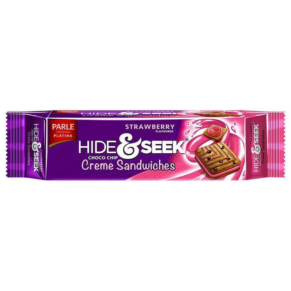 Parle Hide and Seek Strawberry Creme Sandwiches