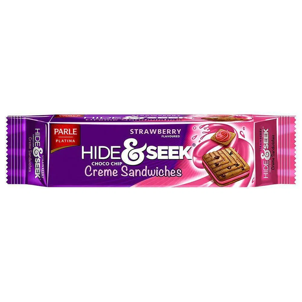 Parle Hide and Seek Strawberry Creme Sandwiches