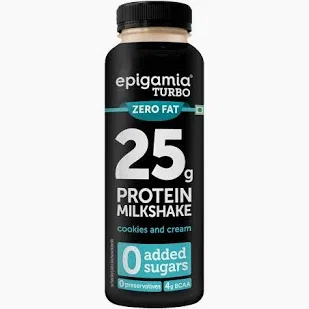 Epigamia Zero Sugar Protien Shake  Cookies and Cream 