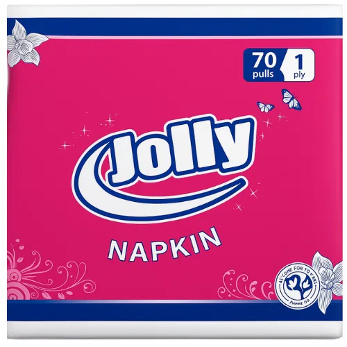 Jolly Tissue Napkins 70Pcs 1Ply