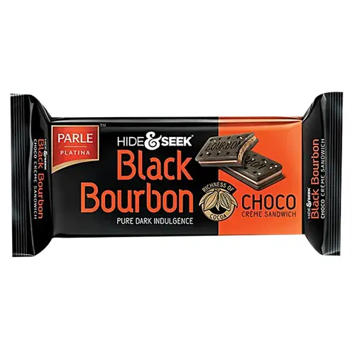 Parle Hide & Seek Black Bourbon Choco Cream Sandwich Biscuit 40gm