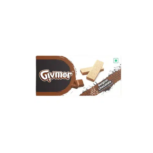 Givmor Belgian Chocolate Delight Flavoured Crunchy & Creamy Wafers
