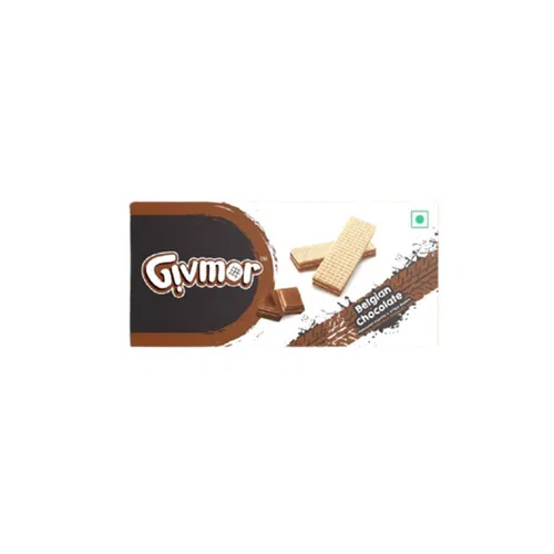 Givmor Belgian Chocolate Delight Flavoured Crunchy & Creamy Wafers
