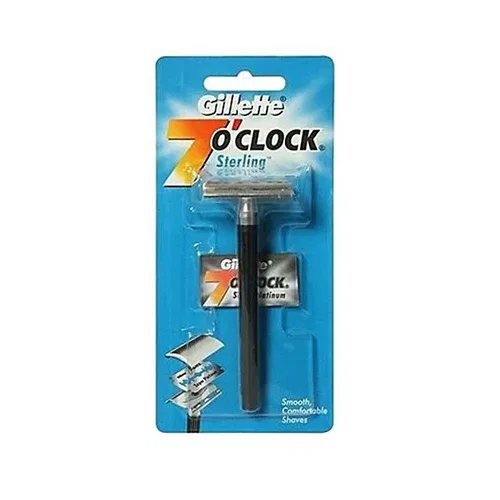 Gillette 7 O'Clock Sterling Smooth Comfortable Shaves 1N Razor Pack