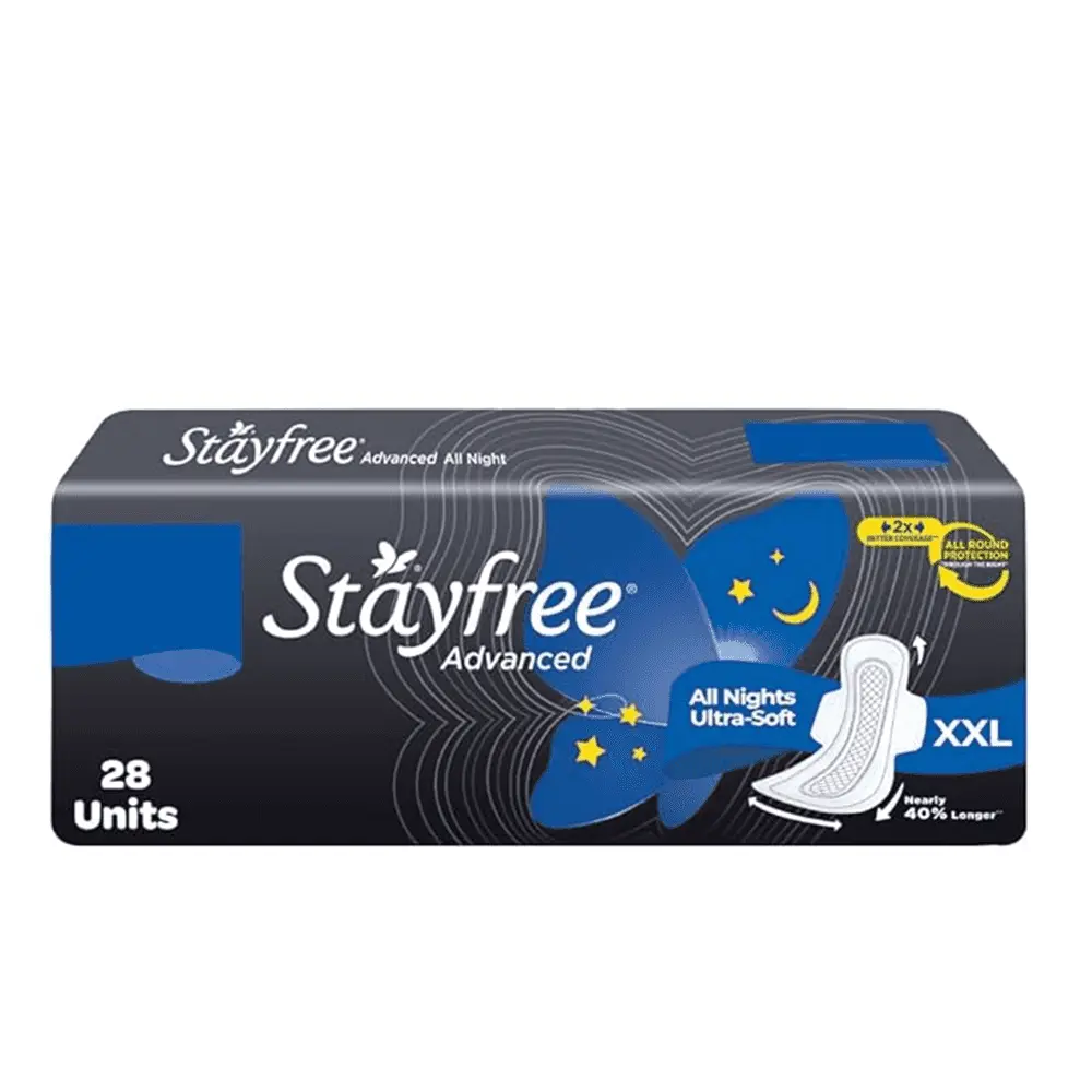 Stayfree Advaced All Night Ultra Soft Pads XXL (7UNITS+7UNITS+7UNITS FREE)