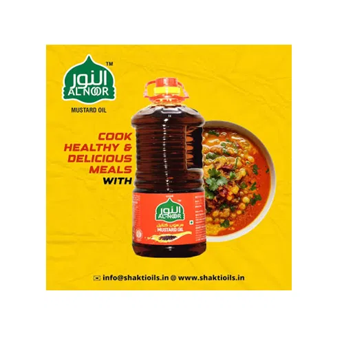 Al-Noor Cold Pressed Mustard Oil, Jar -1ltr