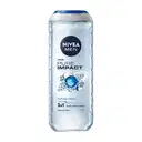 Nivea Pure Impact 3in1 Body,Face,Hair Shower Gel 250ml – image 1