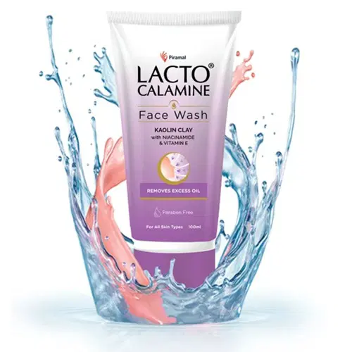 Lacto Calamine Face Wash Removes Excess Oil 50ml with Free Face Wipes 