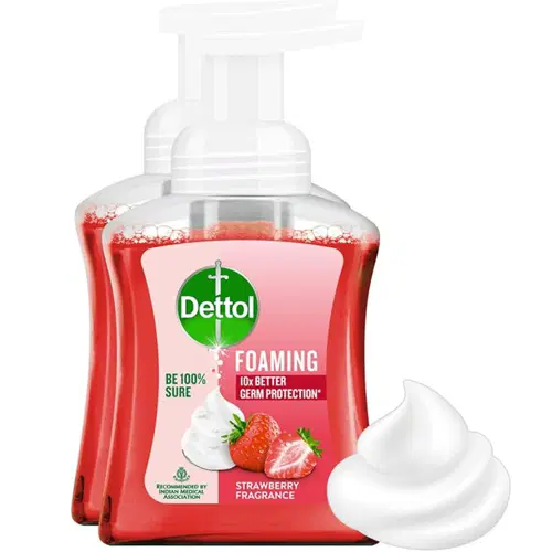 Dettol Foaming Strawberry Fragrance Handwash 250ml