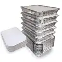 Aluminium Silver Foil Container 450ml (Pack Of 100) – image 1