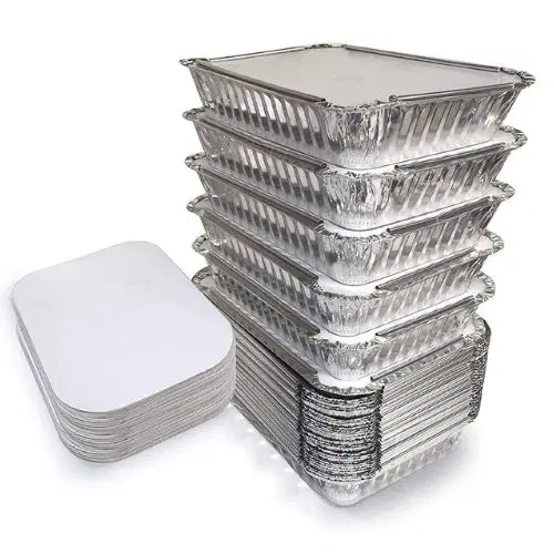 Aluminium Silver Foil Container 450ml (Pack Of 100)