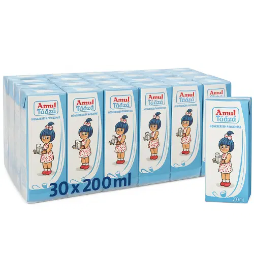 Amul Taaza Homogenised Toned Milk -200ml x 30 U
