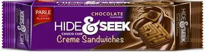 Parle Hide and Seek Fab Choco Chip Sandwich Cookies - C, 125gm