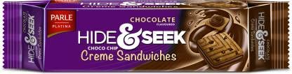 Parle Hide and Seek Fab Choco Chip Sandwich Cookies - C, 125gm