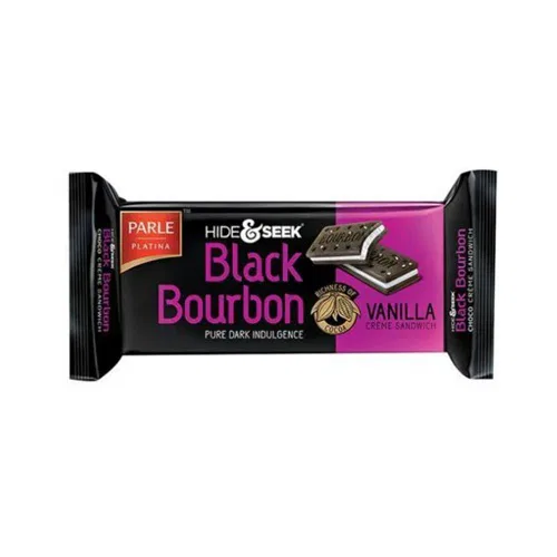Parle Hide & Seek Black Bourbon Vanilla Cream Sandwich Biscuit 40gm