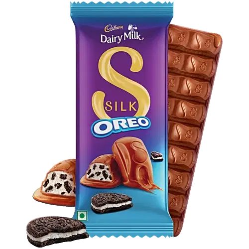 Cadbury Dairy Milk Silk Oreo Chocolate Bar, 58.5gm