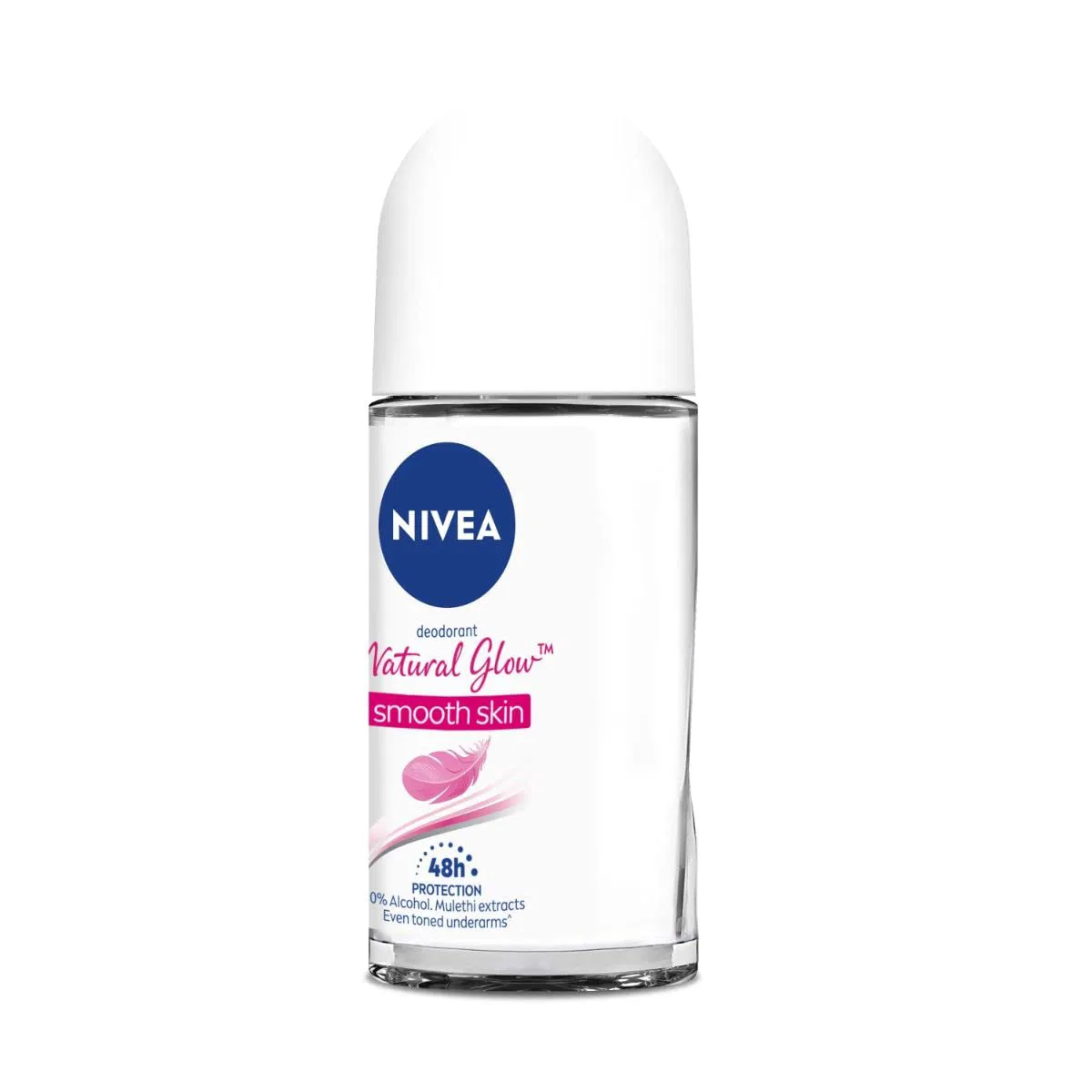 NIVEA Natural Glow Smooth Skin 72H Deodorant Roll (50ml)