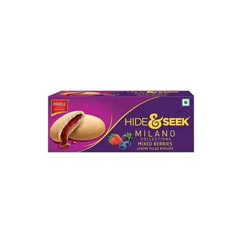 Parle Platina Hide & Seek Milano Collections Mixed Berries Center Filled Biscuits 75gm