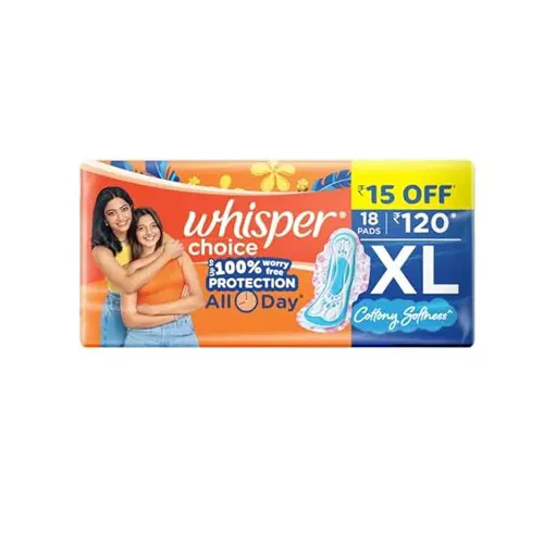 Whisper Chioce All Day Protection XL 15 Pads