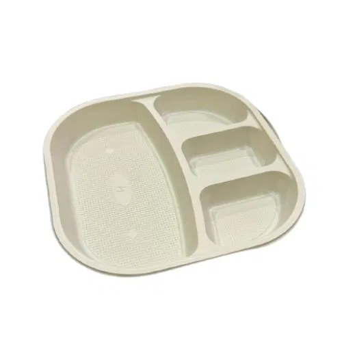 4CP Meal Tray, Plastic (Pack Of 25)