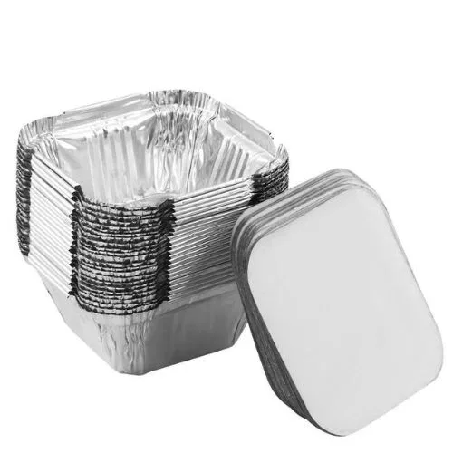 Aluminium Silver Foil Container 100ml (Pack Of 100)