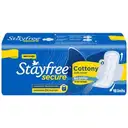Stayfree Secure Cottony Regular Sanitary Pads - 18 Count – image 1