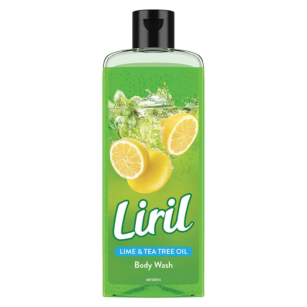 Liril Lemon & Tea Tree Body Wash, 250ml, Refreshing Liquid Shower Gel