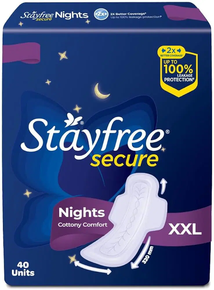 Stayfree Secure Night Cottony Comfort Pads XXL