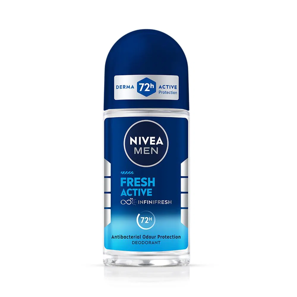 Nivea Deodorant Roll On - Fresh Active, 50 ml