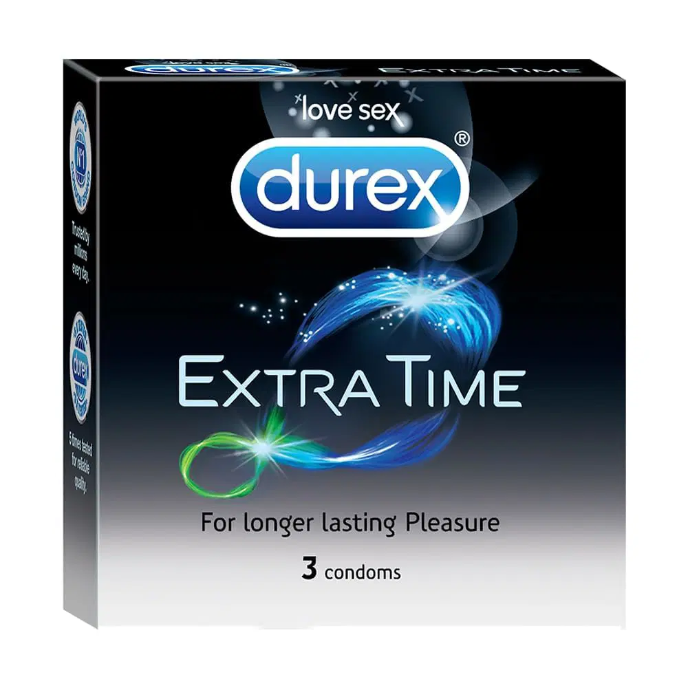 Durex Extra Time - Pack of 3 Condoms