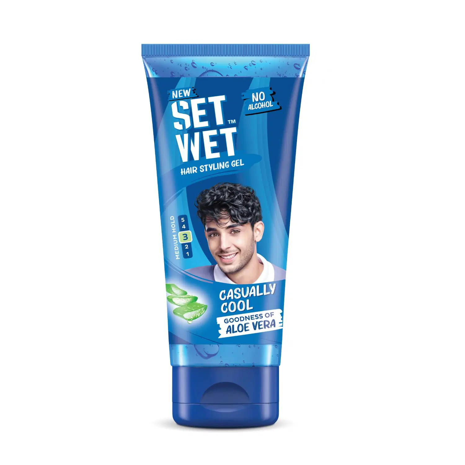 Set Wet Styling Hair Gel for Men - Casually Cool, 100gm