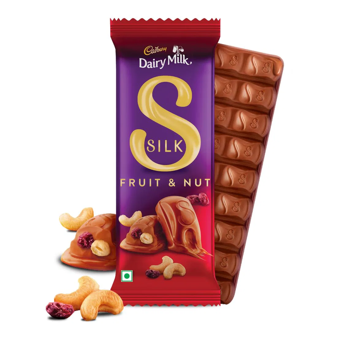 Cadbury Dairy Milk Silk Fruit and Nut Chocolate Bar, 129 Grams