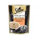 Sheba Fine Premium Adult (1+ Years) Wet Cat Food, Chicken with Tuna in Gravy, 70 g – image 1