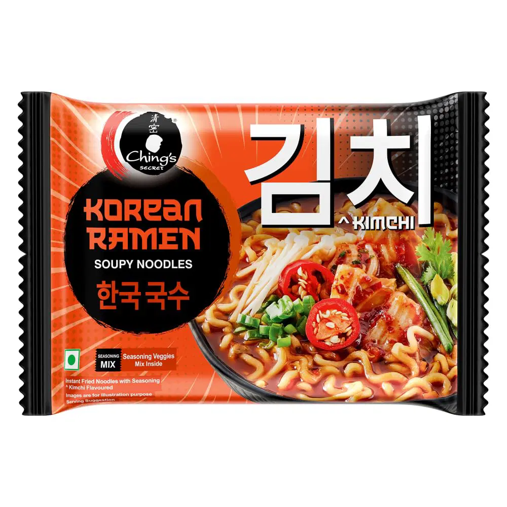 Ching’s Kimchi Korean Ramen | Tangy & Spicy Soupy Noodles | 112g