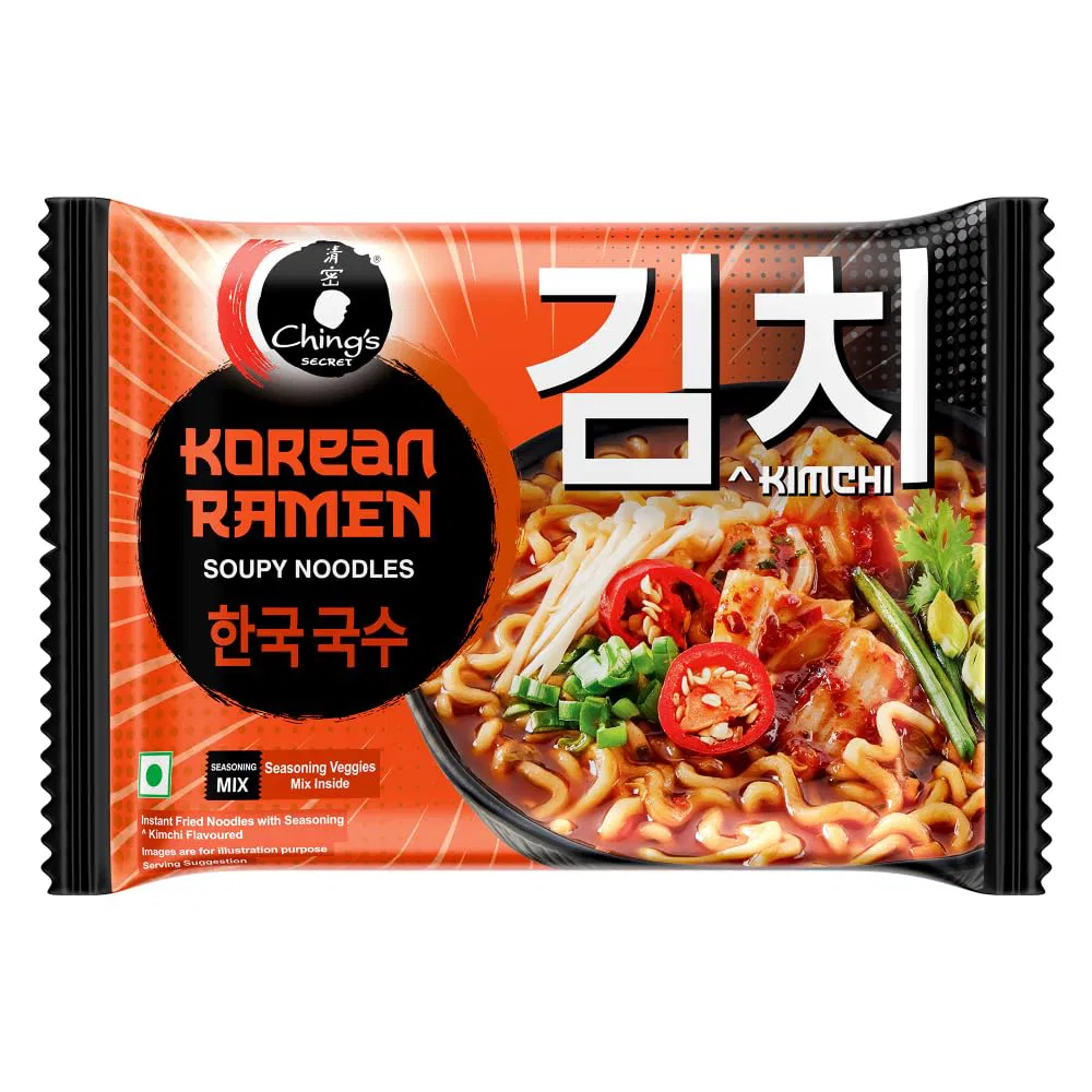 Ching’s Kimchi Korean Ramen | Tangy & Spicy Soupy Noodles | 112g