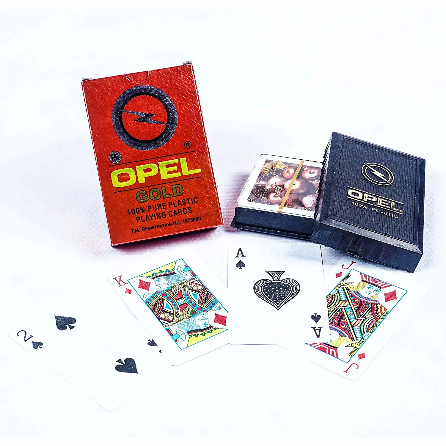 Opel Gold Plastic Playing Cards