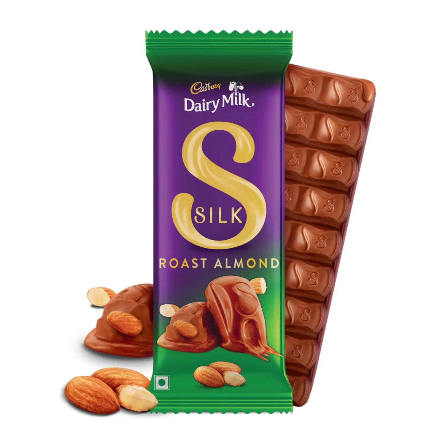 Cadbury Dairy Milk Silk Roast Almond Chocolate Bar,134 Grams