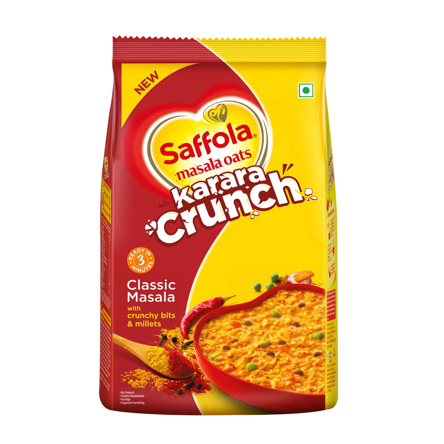 Saffola Masala Oats Karara Crunch, 500g