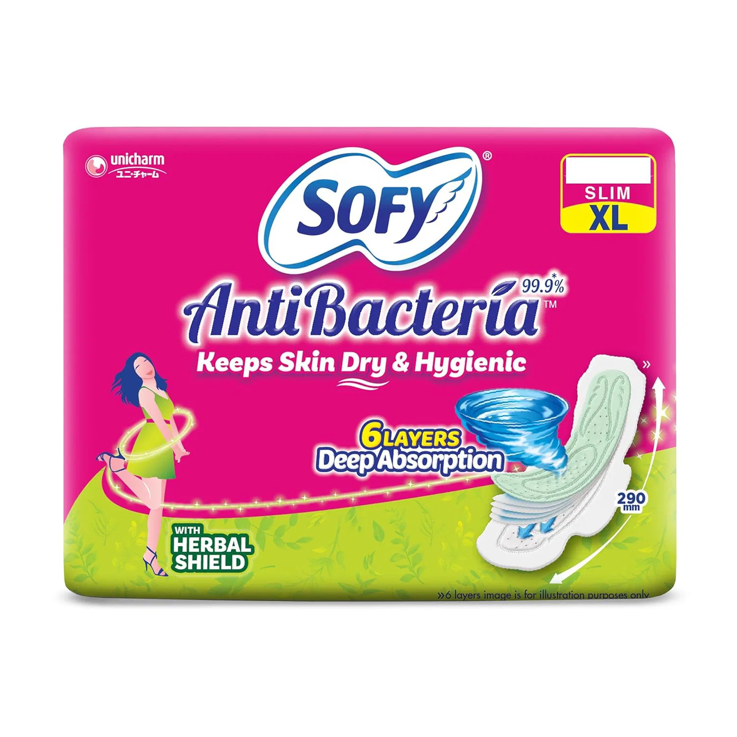 Sofy AntiBacteria XL - 290mm | 7Pads