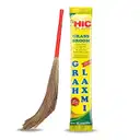 HIC Grah Laxmi Grass Broom Stick I Long Lasting I Eco-Friendly I Plastic Handle YI 466 – image 1