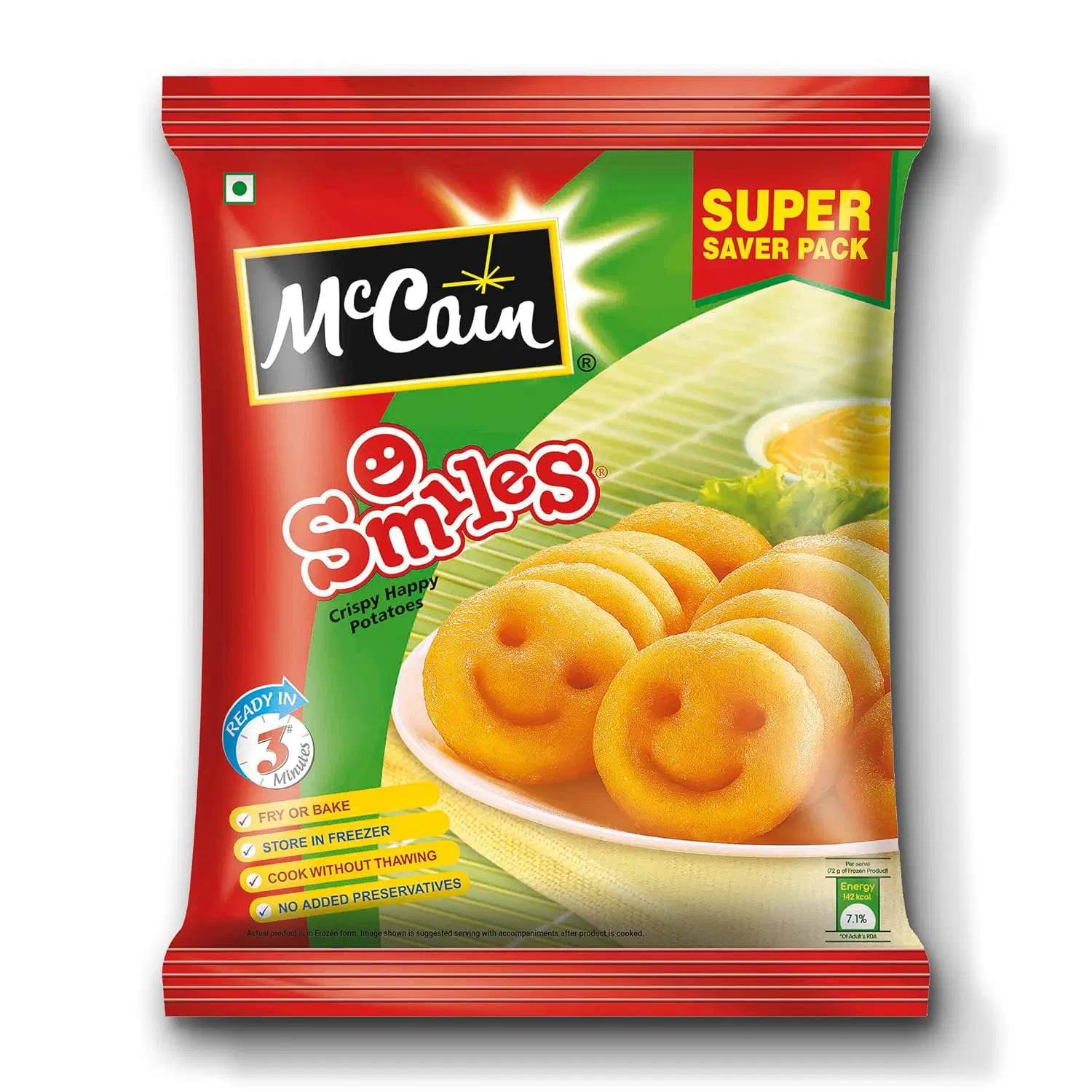 Mccain Smiles Party Pack, 1.25 Kg