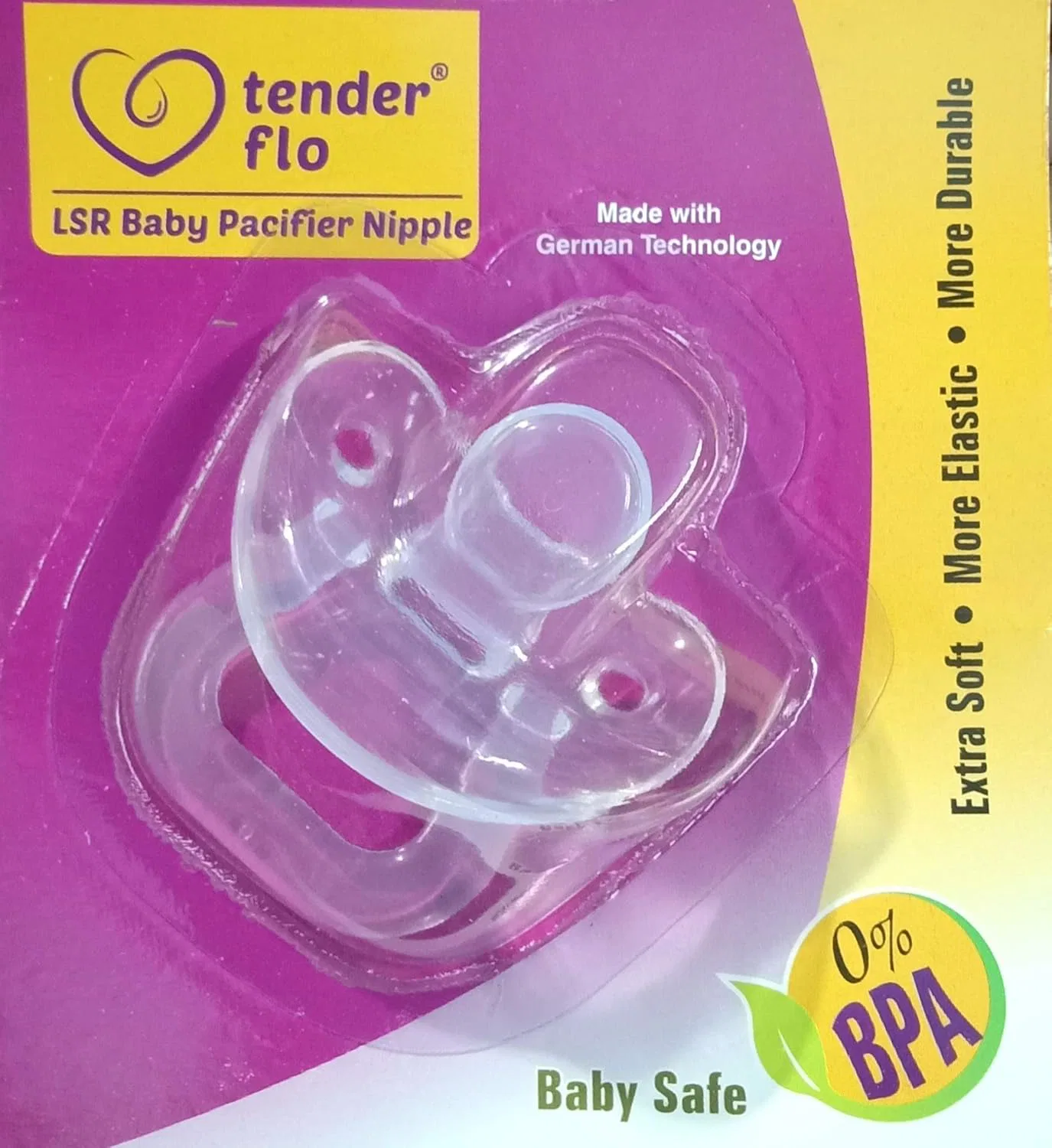 Tender Flo LSR Baby Pacifier Soother Nipple