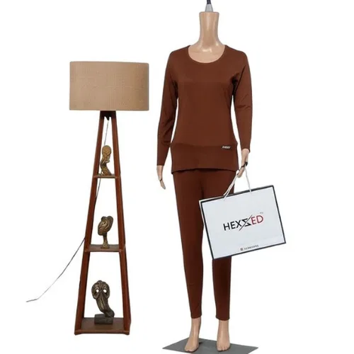 HEXXED WOMEN THERMAL, BROWN