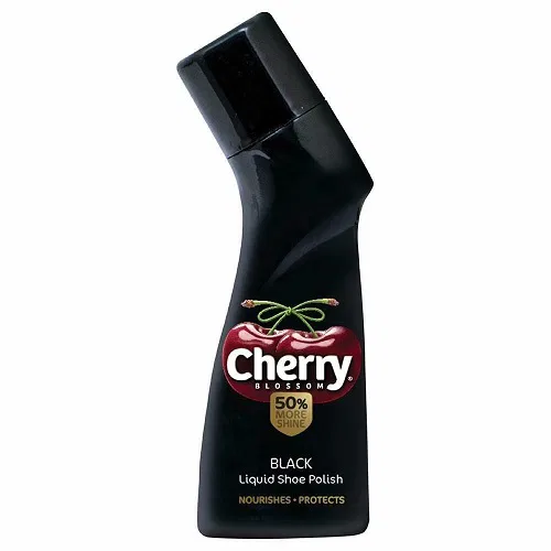 Cherry Blossom Black Liquid Shoe Polish